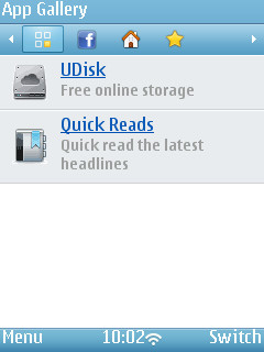UC Browser 8.4 - App Gallery on Nokia N95-3