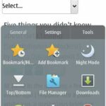 UC Browser 8.5 Symbian^3 Main Menu