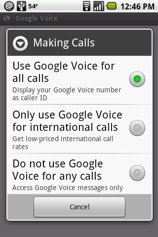 Android Google Voice App