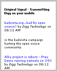   Transmitting Digg Image 
