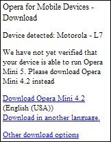 Opera Mini default download 