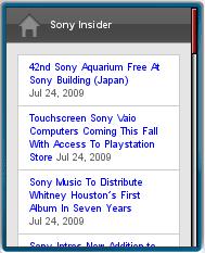 Sony Insider mobile