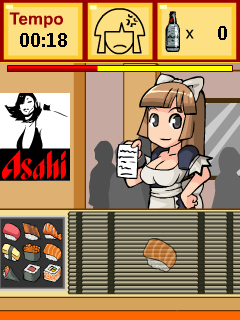 Sushi and Asahi Please! Flash lite Game