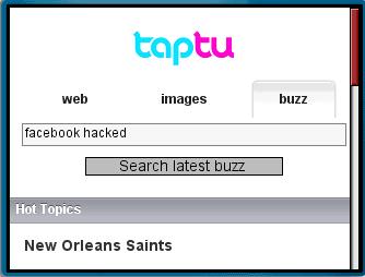 Taptu Real-Time Search Form 
