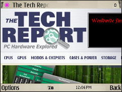 Symbian V7.2 Browser - TechReport Zoomed In