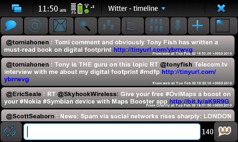 Witter Maemo Twitter client 
