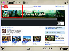 Symbian V7.2 Browser - YouTube - Zoomed Out