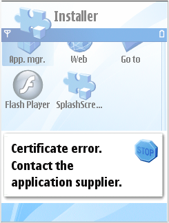  Certificate Error Message 