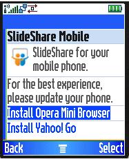 SlideShare - Best Viewed With Opera Mini!