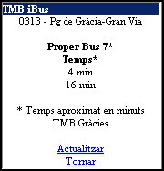  iBus Results page