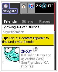 Zkout Mobile Homepage