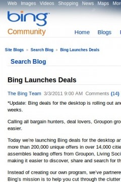 Bing Search Blog