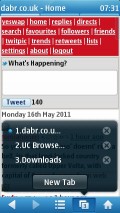 UC 7.7 Symbian - Window Menu