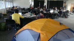Hackers At Work - Pup Tent Available