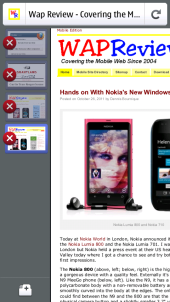 Nokia N9 Firefox Mobile - Open Tabs and New Tab Button