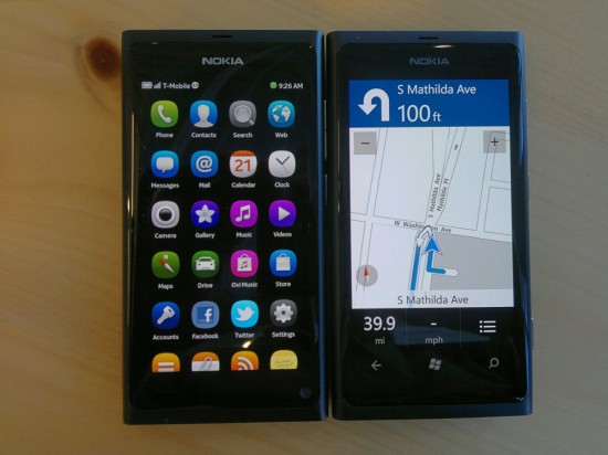 Nokia N9 and Lumia 800