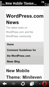 WordPress.com News - Opera Mobile 11.5.1