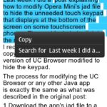 Nokia Belle Browser - Copy Text From a Web Page
