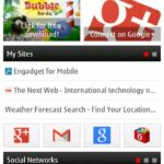 Opera Minin 7.0.3 Symbian "Smart Page" Homescreen