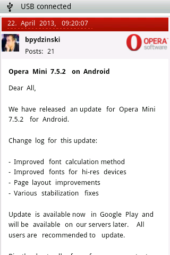 My Opera - Opera Mini 7.5.3