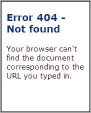 404 Error In Mobile Browser