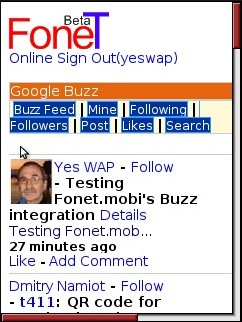 Fonet - Google Buzz 