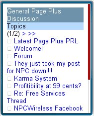 NPC Mobile Forums