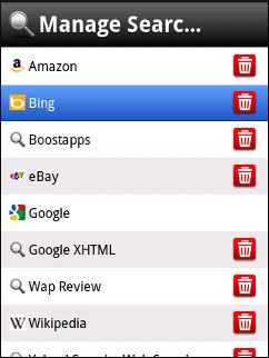 Opera Mini 5 Touch Manage Search Engines 