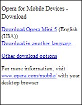 Opera Mini Unknown Device 