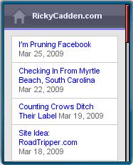 RickyCadden.com Homepage