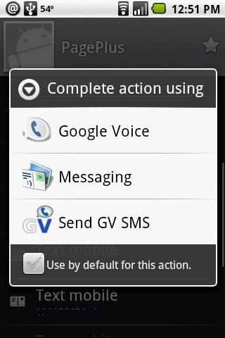 Send SMS by Google Voice or GV 