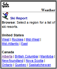 Ski Report Homepage