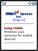   Spaces main page  