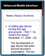 Universal Mobile Interface 