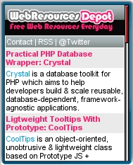 Web ReSources Depot Mobile View 