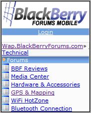 BlackberryForums Mobile