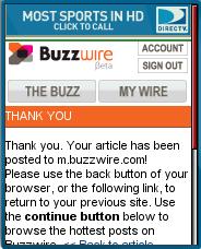 Buzzwire post using bookmarlet