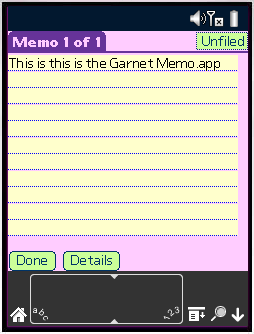 Garnet Memo