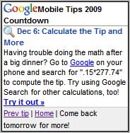 Google Mobile Tips 