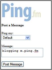 Ping.fm Mobile