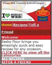 Sasko Flour Homepage