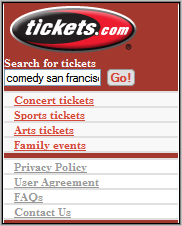 Tickets.com Homepage