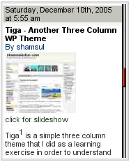 Wordpress Tiga theme