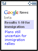   Google News result  