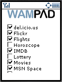   Wampad options  