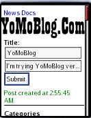 YoMoBlog Screenshot 