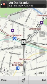 Ovi Maps Transit Layer