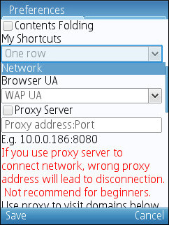 UC 7.5 - Proxy Settings