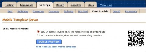Blogger in Draft - Mobile Templates