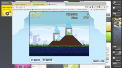 Angry Birds in Chrome 11 on the ExoPC running the WeTab OS